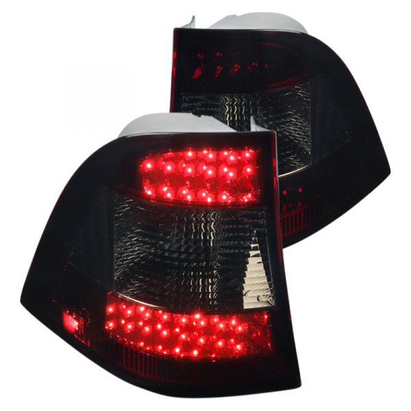 Spec-D® - Chrome Red/Smoke LED Tail Lights, Mercedes M Class