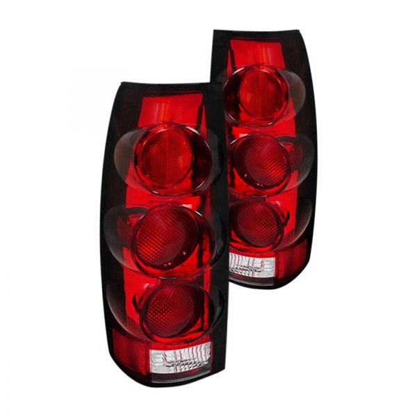 Spec-D® - Black/Chrome Red 3D Style Euro Tail Lights