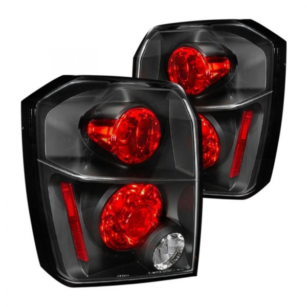 Spec-D® - Black/Red Euro Tail Lights, Dodge Caliber