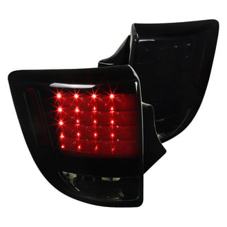 Spec-D® - Driver and Passenger Side Gloss Black/Smoke LED Tail Lights