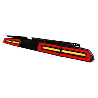 Spec-D® - Driver and Passenger Side Black/Red Sequential Fiber Optic LED Tail Lights