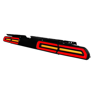 Spec-D® - Driver and Passenger Side Black/Smoke Sequential Fiber Optic LED Tail Lights