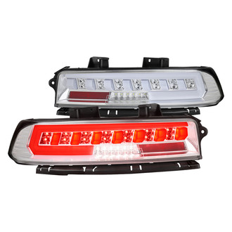Spec-D® - Driver and Passenger Side Chrome Sequential Fiber Optic LED Tail Lights