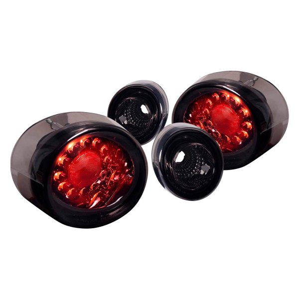 Spec-D® - Black Red/Smoke LED Tail Lights, Chevy Cobalt