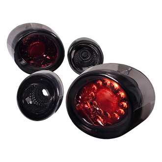 Spec-D® - Driver and Passenger Side Black Red/Smoke LED Tail Lights