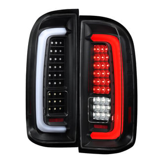 Spec-D® - Driver and Passenger Side Black Sequential Fiber Optic LED Tail Lights
