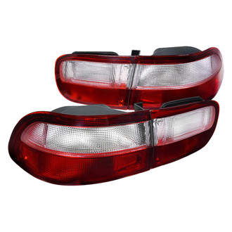 Spec-D® - Driver and Passenger Side Chrome/Red Factory Style Tail Lights