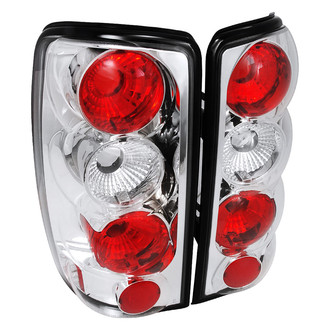 Spec-D® - Driver and Passenger Side Chrome/Red Euro Tail Lights