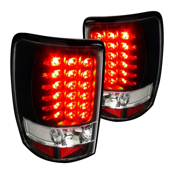 Spec-D® - Black LED Tail Lights, GMC Yukon Denali