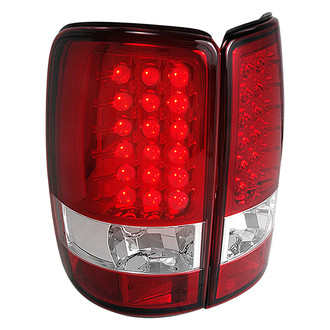 Spec-D® - Driver and Passenger Side Chrome/Red LED Tail Lights