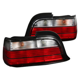 Spec-D® - Driver and Passenger Side Chrome/Red Factory Style Tail Lights