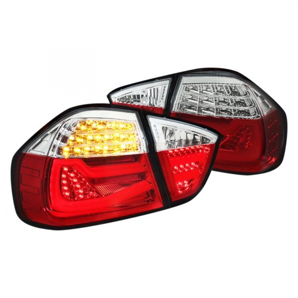 Spec-D® - Red LED Tail Lights, BMW 3-Series