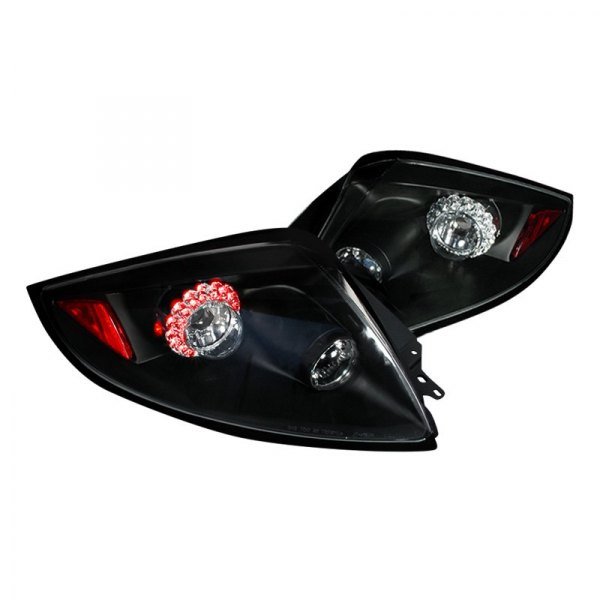 Spec-D® - Black LED Tail Lights, Mitsubishi Eclipse