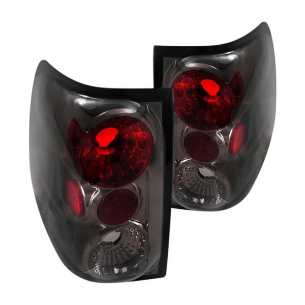 Spec-D® - Chrome Red/Smoke Euro Tail Lights, Ford Expedition