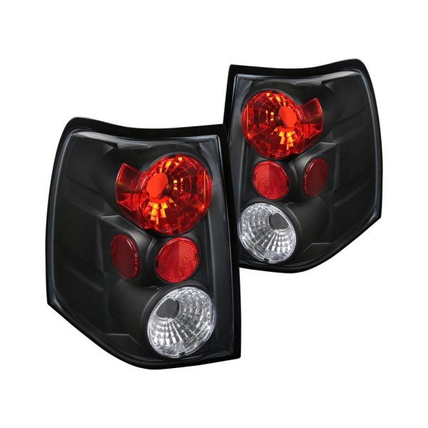 Spec-D® - Black/Red Euro Tail Lights, Ford Expedition