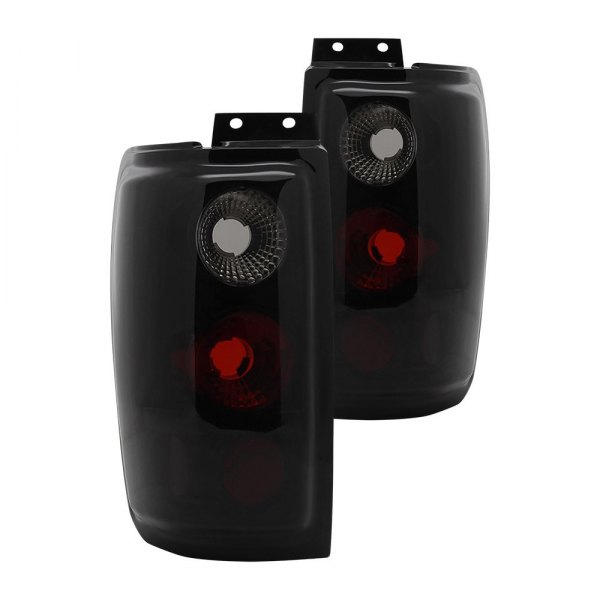 Spec-D® - Gloss Black Red/Smoke Euro Tail Lights, Ford Expedition
