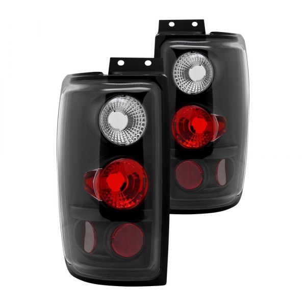 Spec-D® - Black/Red Euro Tail Lights, Ford Expedition