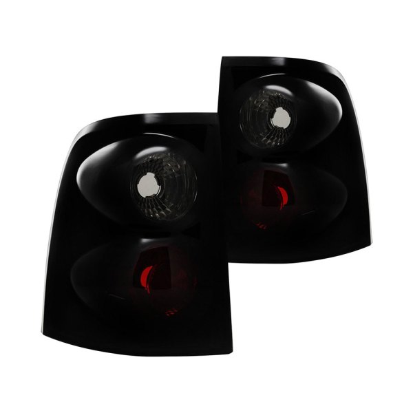 Spec-D® - Gloss Black/Red Euro Tail Lights, Ford Explorer
