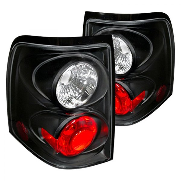 Spec-D® - Black/Red Euro Tail Lights, Ford Explorer