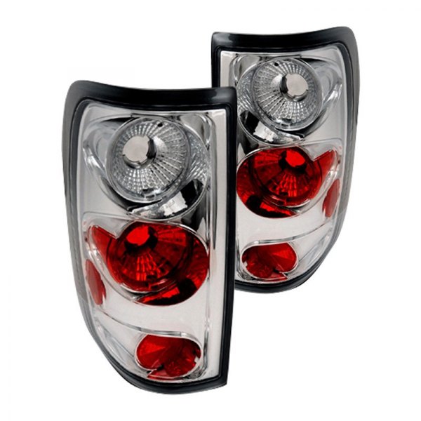 Spec-D® - Chrome/Red Euro Tail Lights, Ford F-150