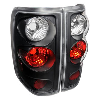 Spec-D® - Driver and Passenger Side Matte Black Euro Tail Lights
