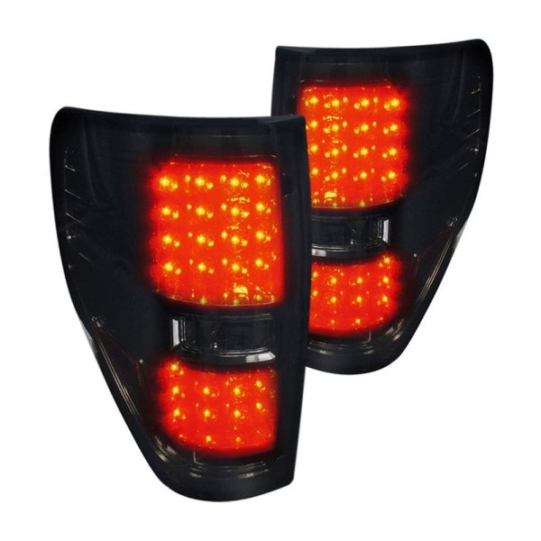 Spec-D® - Black/Smoke LED Tail Lights, Ford F-150