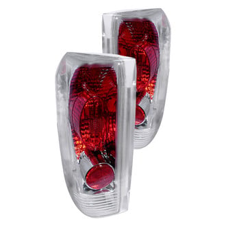 Spec-D® - Driver and Passenger Side Chrome/Red Euro Tail Lights