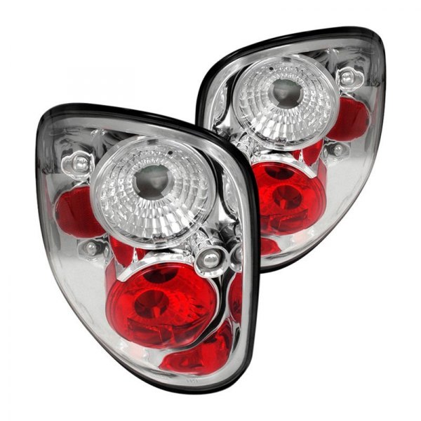 Spec-D® - Chrome/Red Euro Tail Lights, Ford F-150