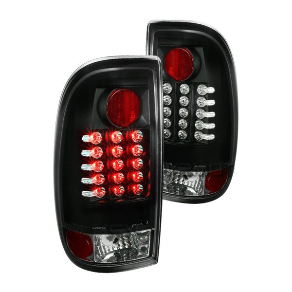 Spec-D® - Black LED Tail Lights, Ford F-250