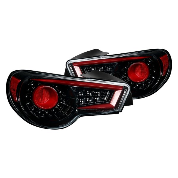 Spec-D® - Gloss Black Sequential Fiber Optic LED Tail Lights