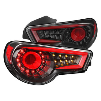 Spec-D® - Driver and Passenger Side Black Fiber Optic LED Tail Lights