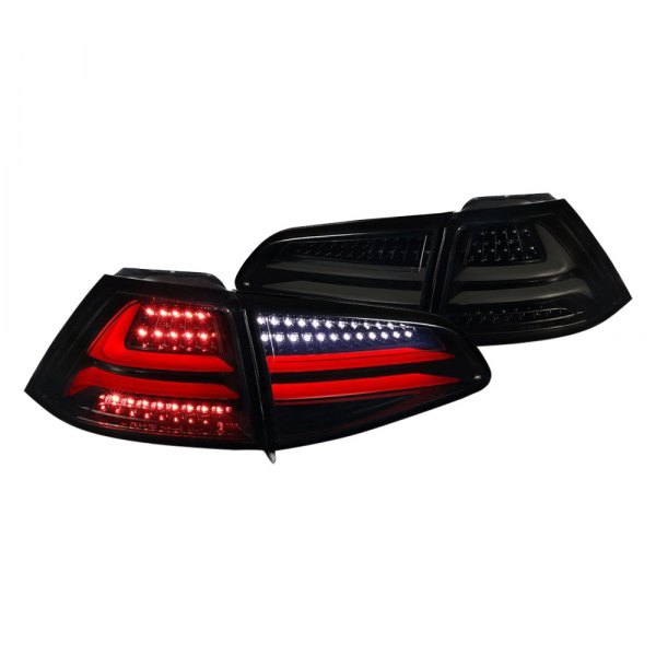 Spec-D® - Black/Smoke Fiber Optic LED Tail Lights