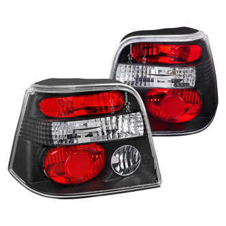Spec-D® - Driver and Passenger Side Black/Red Euro Tail Lights