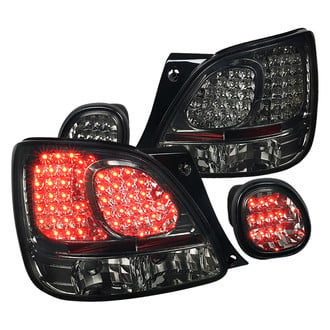 Spec-D® - Driver and Passenger Side Chrome/Smoke LED Tail Lights