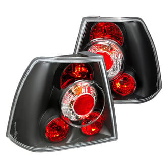 Spec-D® - Driver and Passenger Side Black Euro Tail Lights