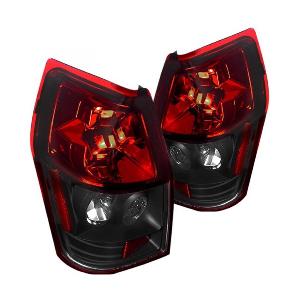 Spec-D® - Black/Red Euro Tail Lights, Dodge Magnum
