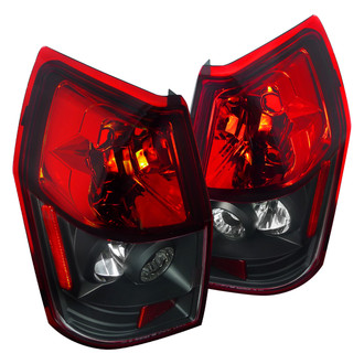 Spec-D® - Driver and Passenger Side Black/Red Euro Tail Lights