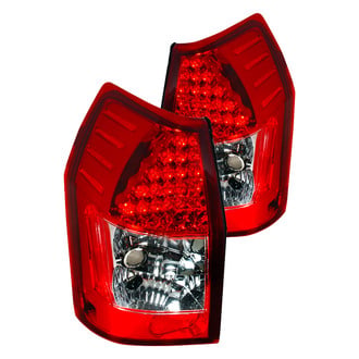 Spec-D® - Driver and Passenger Side Chrome/Red LED Tail Lights