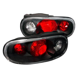 Spec-D® - Driver and Passenger Side Black/Red Euro Tail Lights