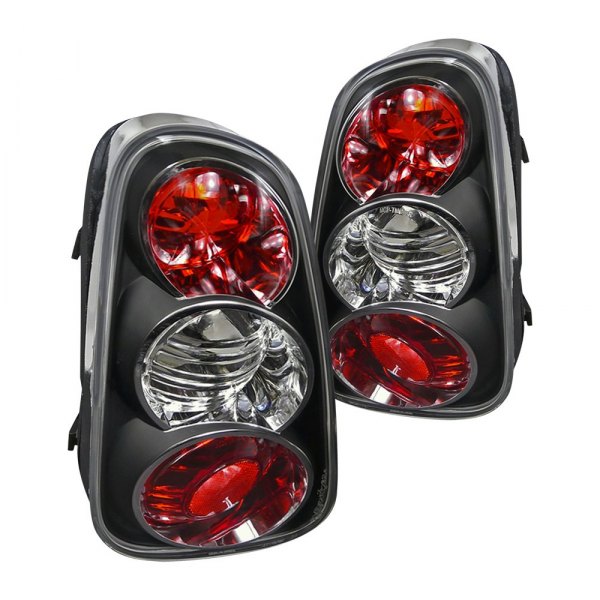 Spec-D® - Black/Red Euro Tail Lights, Mini Cooper