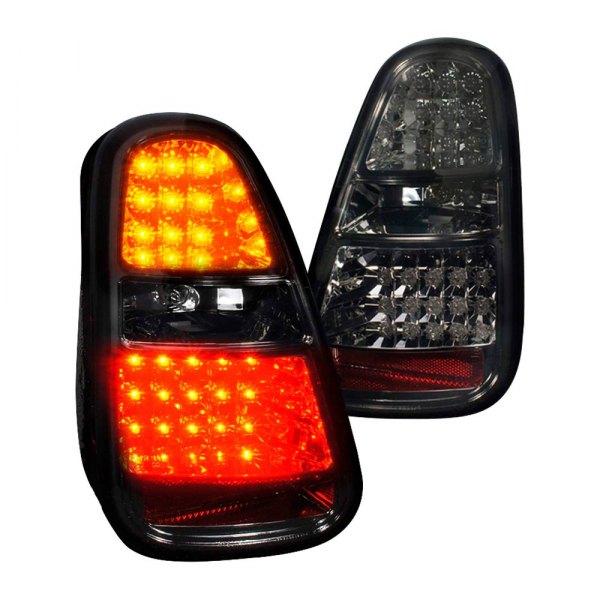 Spec-D® - Black/Smoke LED Tail Lights, Mini Cooper