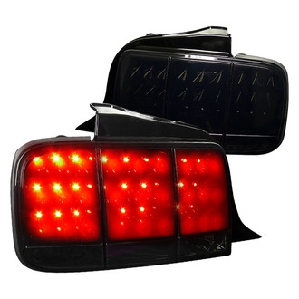 Spec-D® - Driver and Passenger Side Gloss Black/Smoke Sequential LED Tail Lights