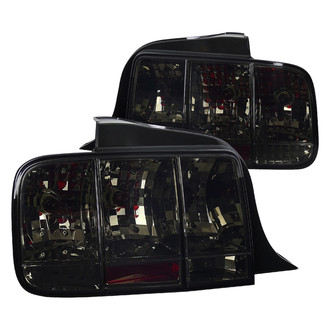 Spec-D® LT-MST05G-SQ-TM - Driver and Passenger Side Chrome/Smoke Sequential Euro Tail Lights