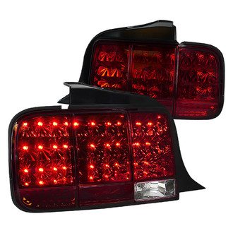 Spec-D® - Driver and Passenger Side Chrome/Red Sequential LED Tail Lights