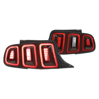 Spec-D® - Driver and Passenger Side Black Sequential Fiber Optic LED Tail Lights