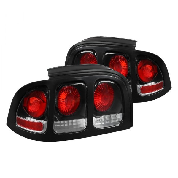 Spec-D® - Black Tail Lights, Ford Mustang