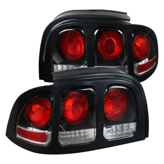 Spec-D® - Driver and Passenger Side Black Euro Tail Lights