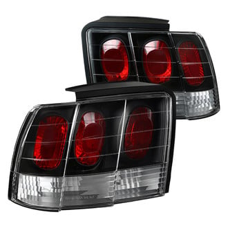 Spec-D® - Driver and Passenger Side Black/Red Euro Tail Lights