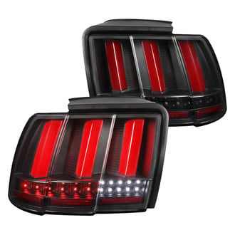 Spec-D® - Driver and Passenger Side Black Sequential Fiber Optic LED Tail Lights