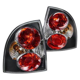 Spec-D® - Driver and Passenger Side Black/Red Euro Tail Lights